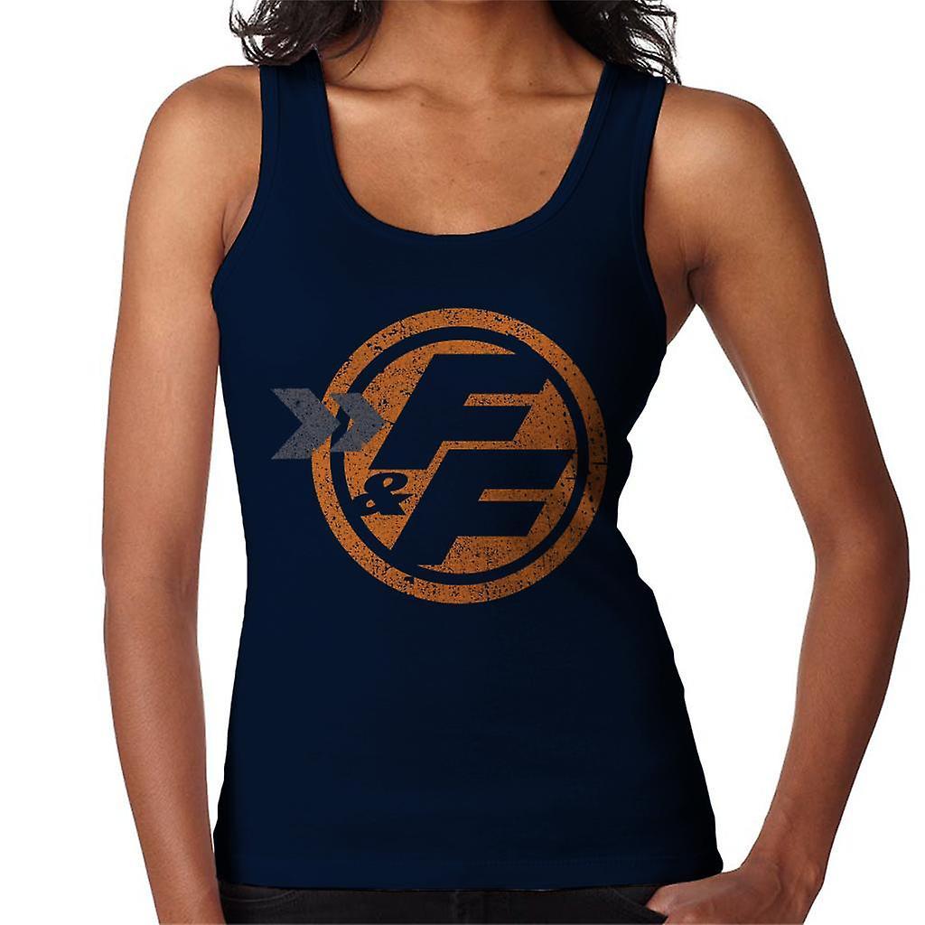 Fast & Furious Fast and Furious Orange FF Icon Women's Vest Navy Blue Small