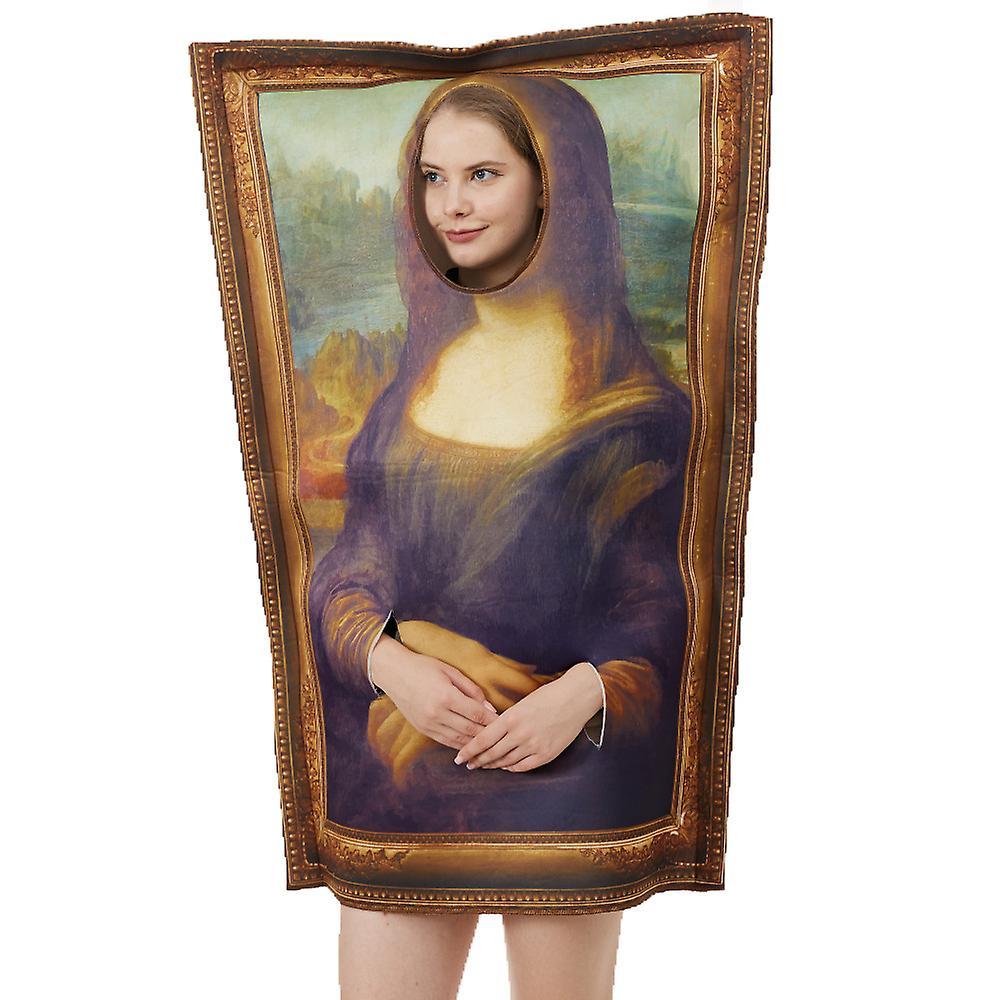 Zhongyun Famous Paintings Costume Mona Lisa The Scream Halloween Adult Men Women Funny Cerative Dress Up A