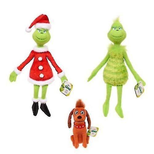 Aswei How The Grinch Stole Christmas Stuffed Plush Toy Grinch Xmas Gift puppy 32cm