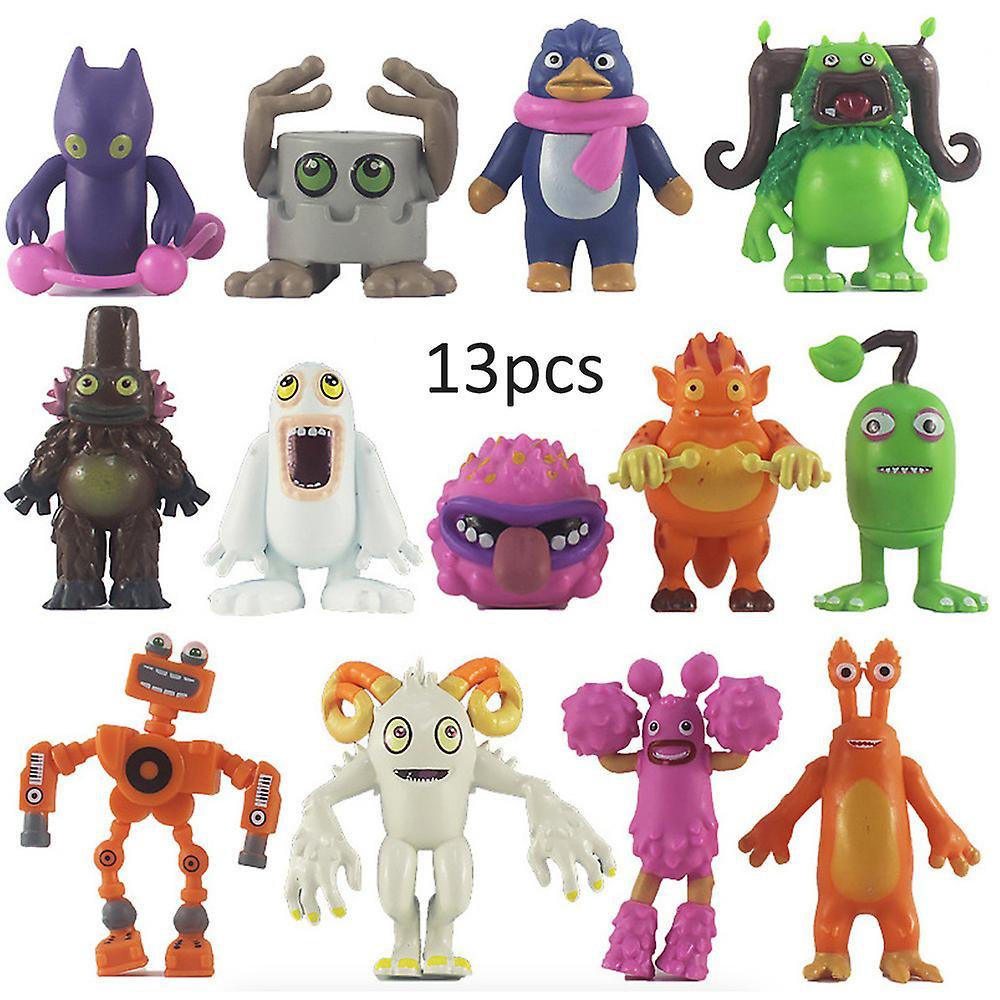 Waytogo My Singing Monsters Figure Mini Toys Set, Wubbox Noggin Toe Jammer Models Decoration Birthday Gift