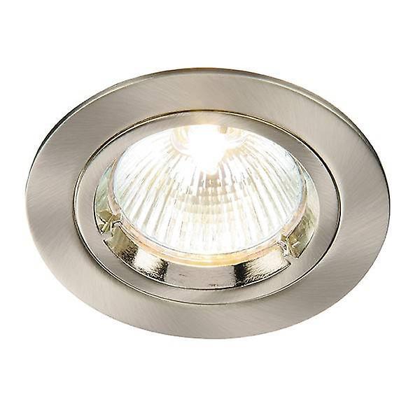 Saxby Lighting Cast 1 Light Recessed Downlight Satin Nickel Plate, GU10