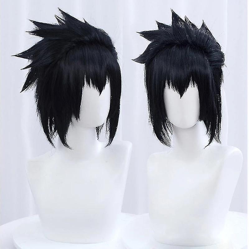 Guangzhou Yunlan Trading Co., Sasuke Uchiha Cosplay Wig Men Short Black Cosplay Anime Cosplay Wig Heat Resistant Synthetic Hair Wi