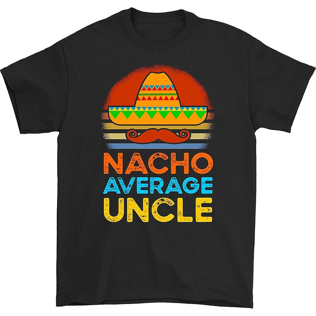 HISHARK Nacho average uncle 70s t-shirt Black XL