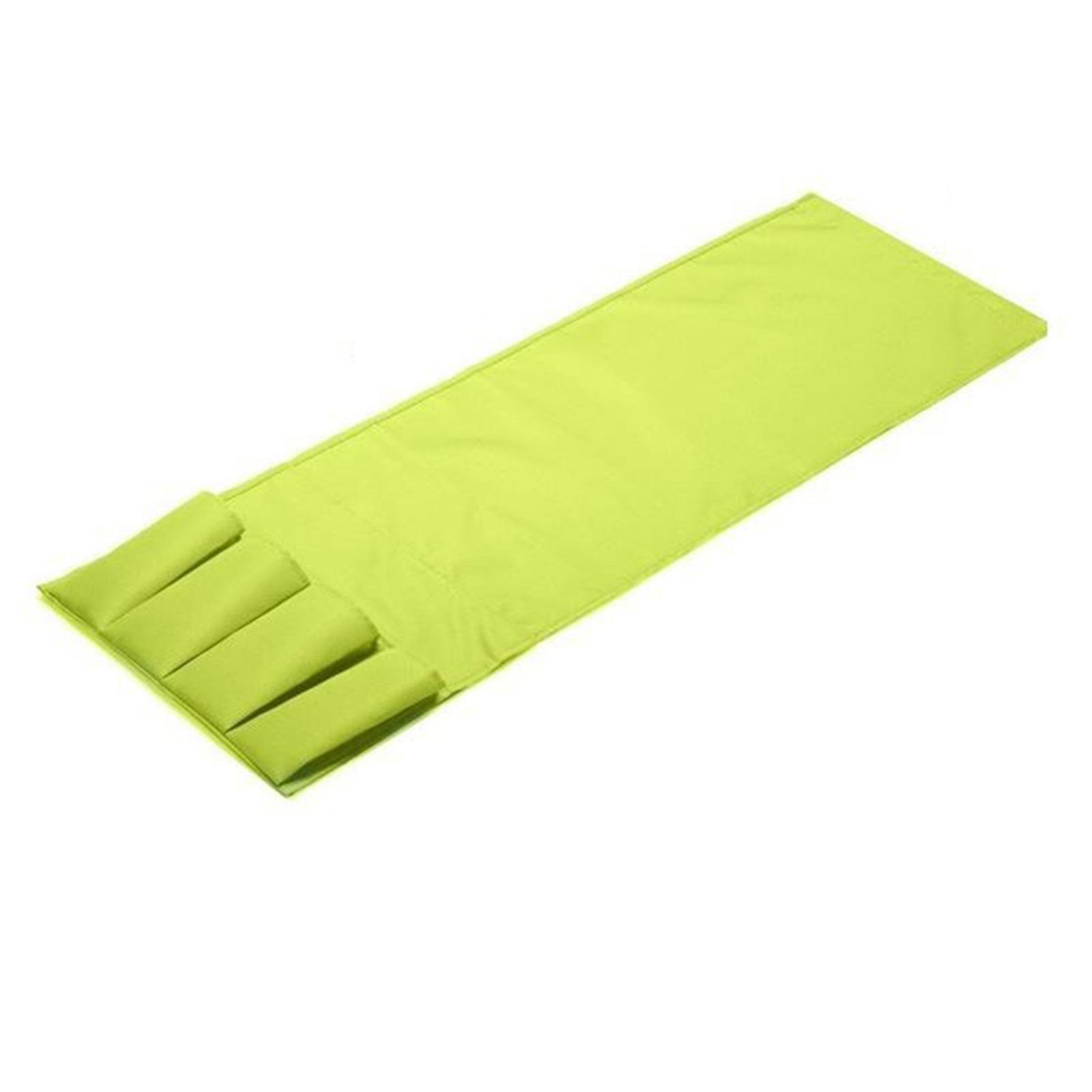 Unbrand Sofa Arm Rest Tv Remote Control Organizer Holder 4 Pockets Chair Couch Mobile Phones Magazines Storage Bag Green