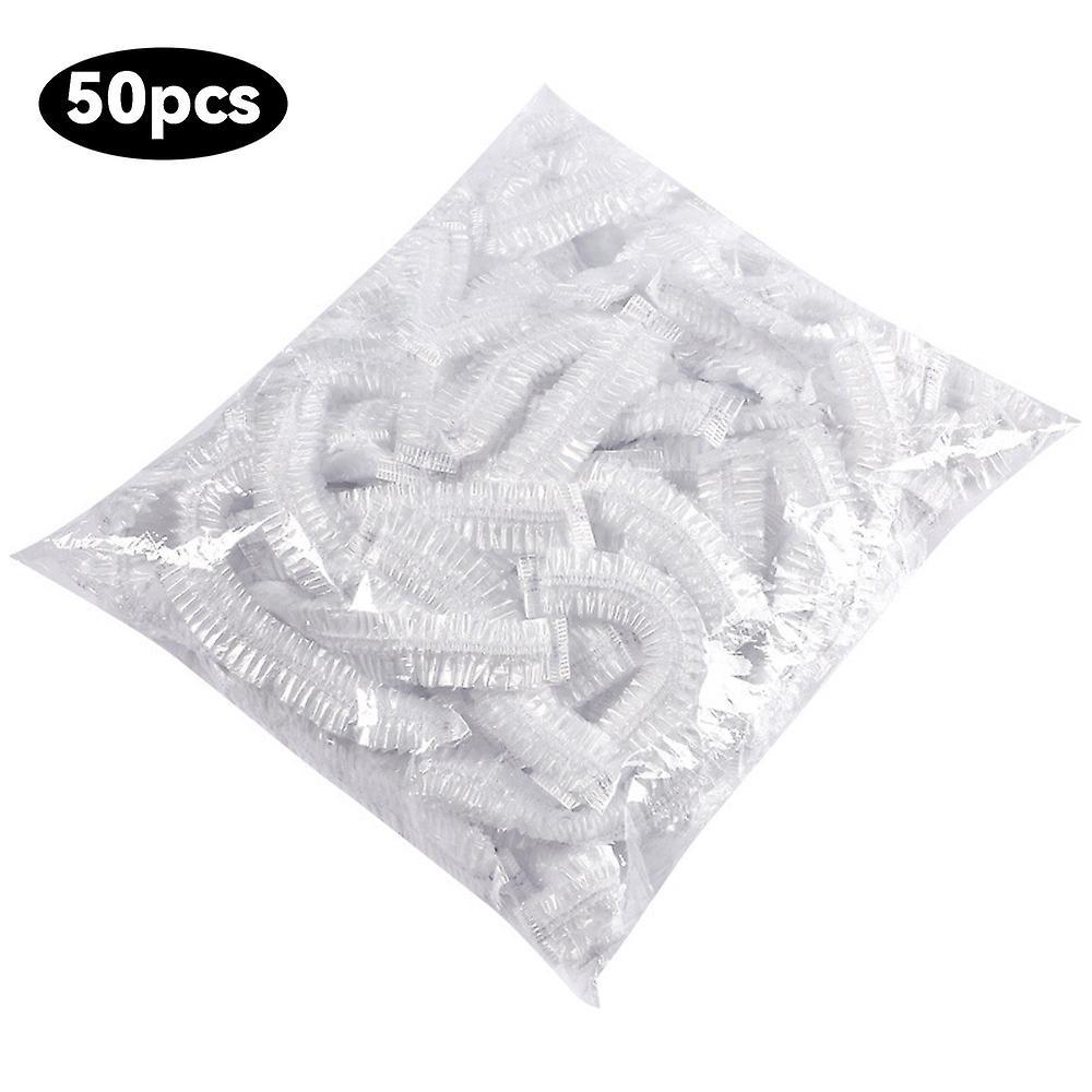 Huamade 100pcs Disposable Plastic Bag Food Cover Wrap Elastic Food Bags Storage Kitchen Organizer Fresh Bag For Fruit Bowls Caps Packing 50PCS