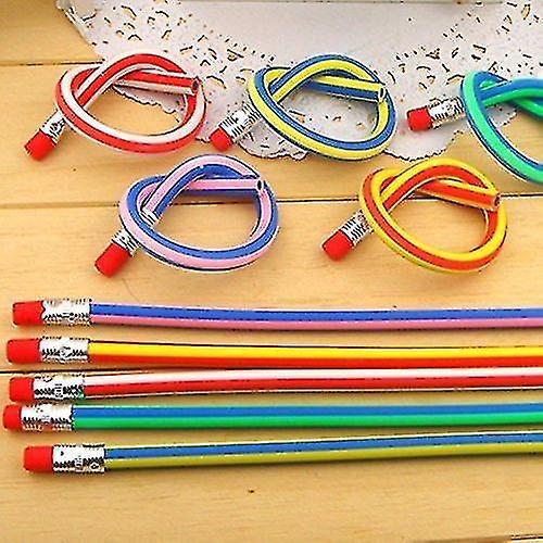 Tianzun 15pcs Soft Flexible Bendy Pencils Magic Bend Kids Children School Fun Equipment