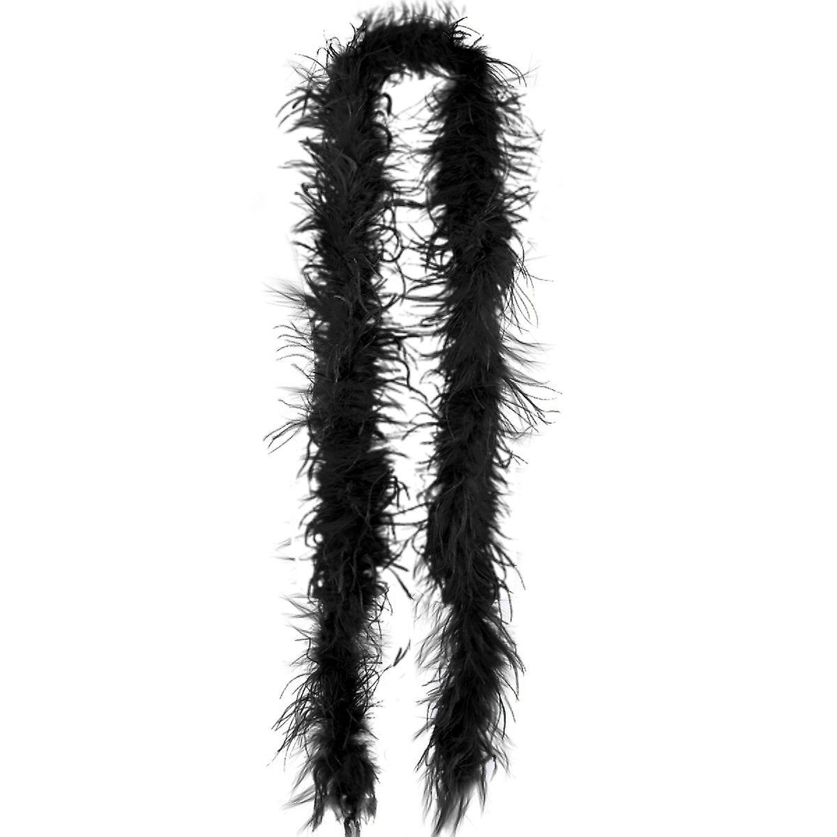 Eforcase Feathers Boa Ostrich Feather Fluffy Strips Feather Boa For Party Wedding Dress Decoration - 2 Yards Turkey Feathers For Crafts Long Feathe...