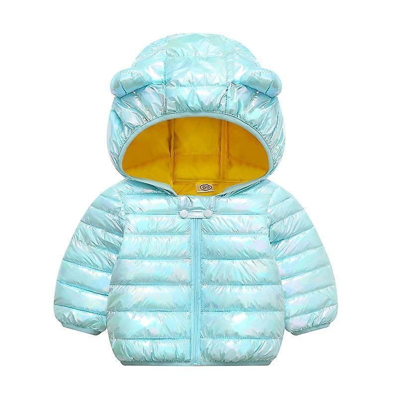 Slowmoose Autumn Winter Newborn Baby Clothes For Baby Jacket Dinosaur Print Outerwear 24M / Sky blue-200001438