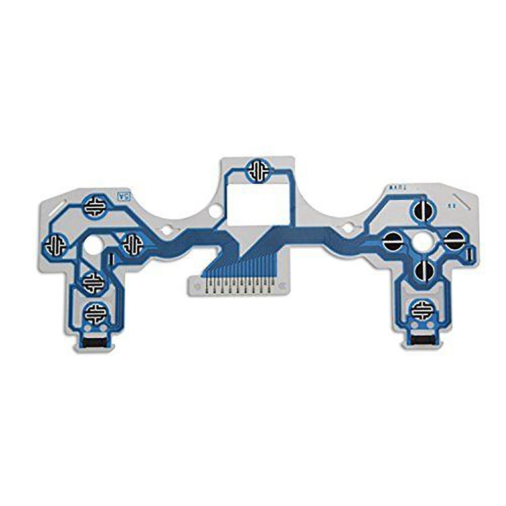 Hiborth Controller Button Membrane Circuit Conductive Film Flex Cable for PS4 Handle Blue