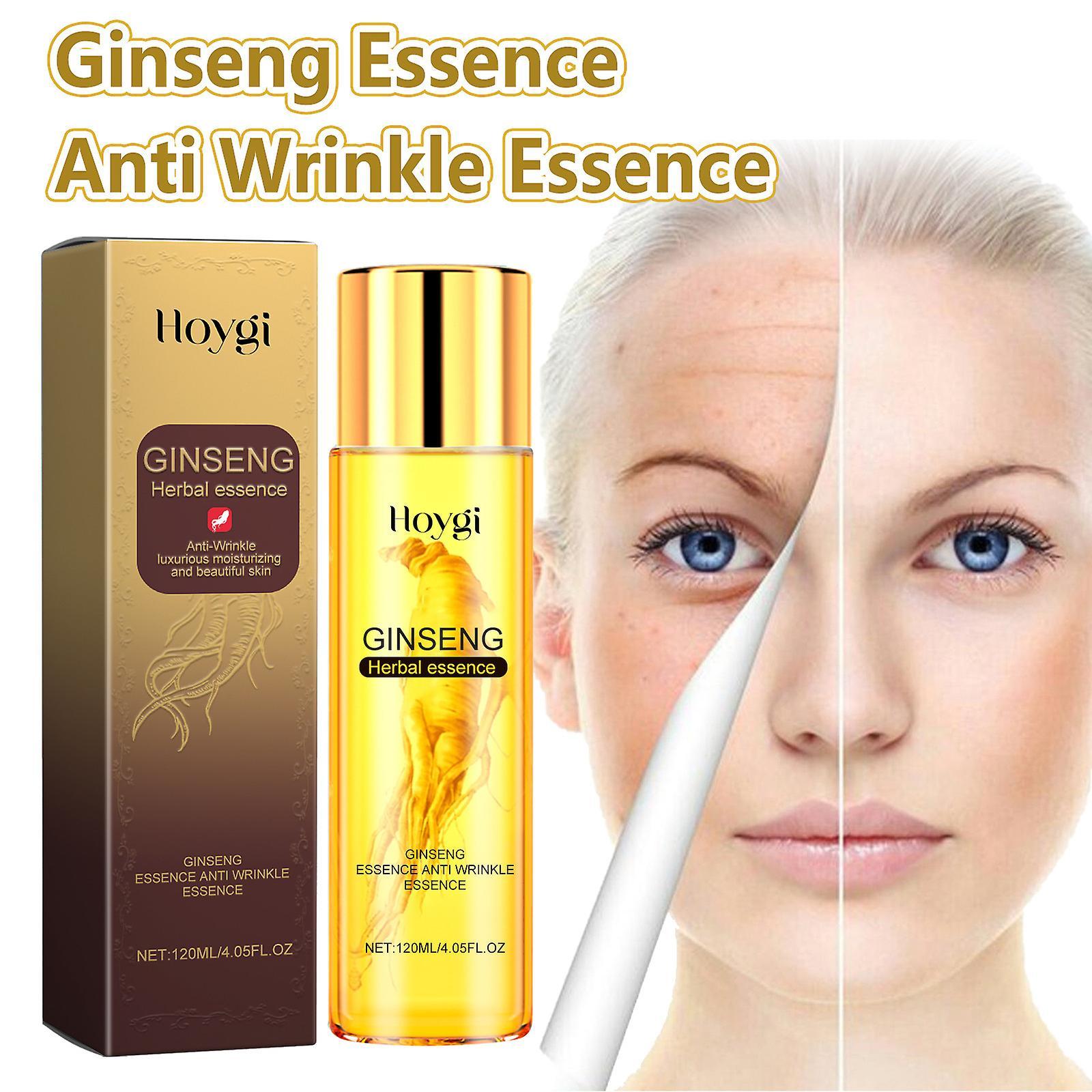 Fongwan Ginseng Anti-wrinkle Essence Toner, Ginseng Serum, Peptide Anti-Wrinkle Ginseng Serum, Collagen Boost Ginseng Anti-Ageing Essence 2pcs - 240ml