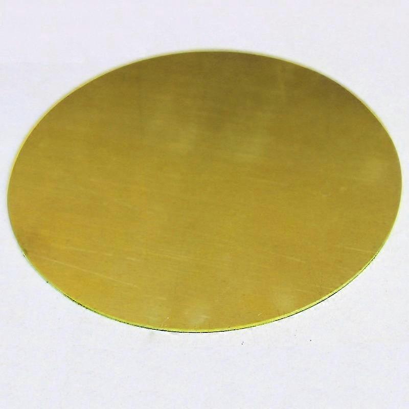 SML Customized 0.5mm 1mm 1.5mm 2mm 3mm Thickness X 100mm 50mm Diameter Round Brass Sheet Brass Round Plate Cnc Service 0.5x50mm 1pc