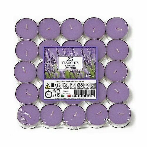 Price's Candles Prices Candles Aladnio Tealights (Pack Of 25) Lavender 18.5 x 15 x 18.5cm