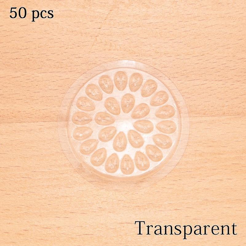 Slowmoose Eyelash Glue Holder, Adhesive Pallet Eyelashs Extension, Glues Pads Transparent  50pcs