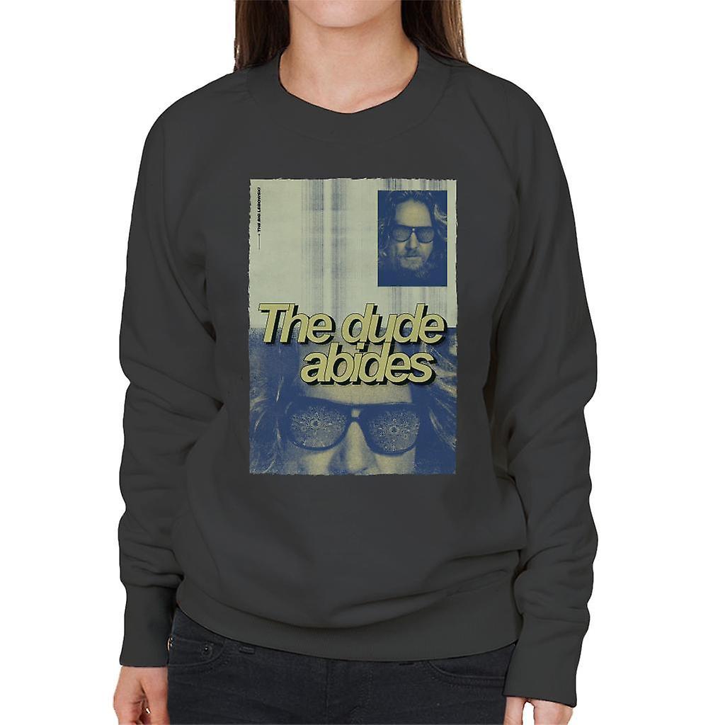 The Big Lebowski The Dude Abides Poster Women's Sweatshirt Charcoal XX-Large