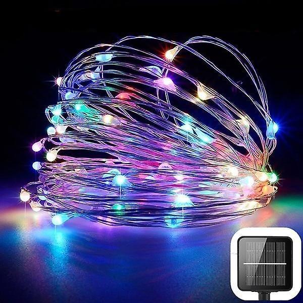 Slowmoose Led Outdoor Solar String Lights Y-Multicolor 21m 200leds