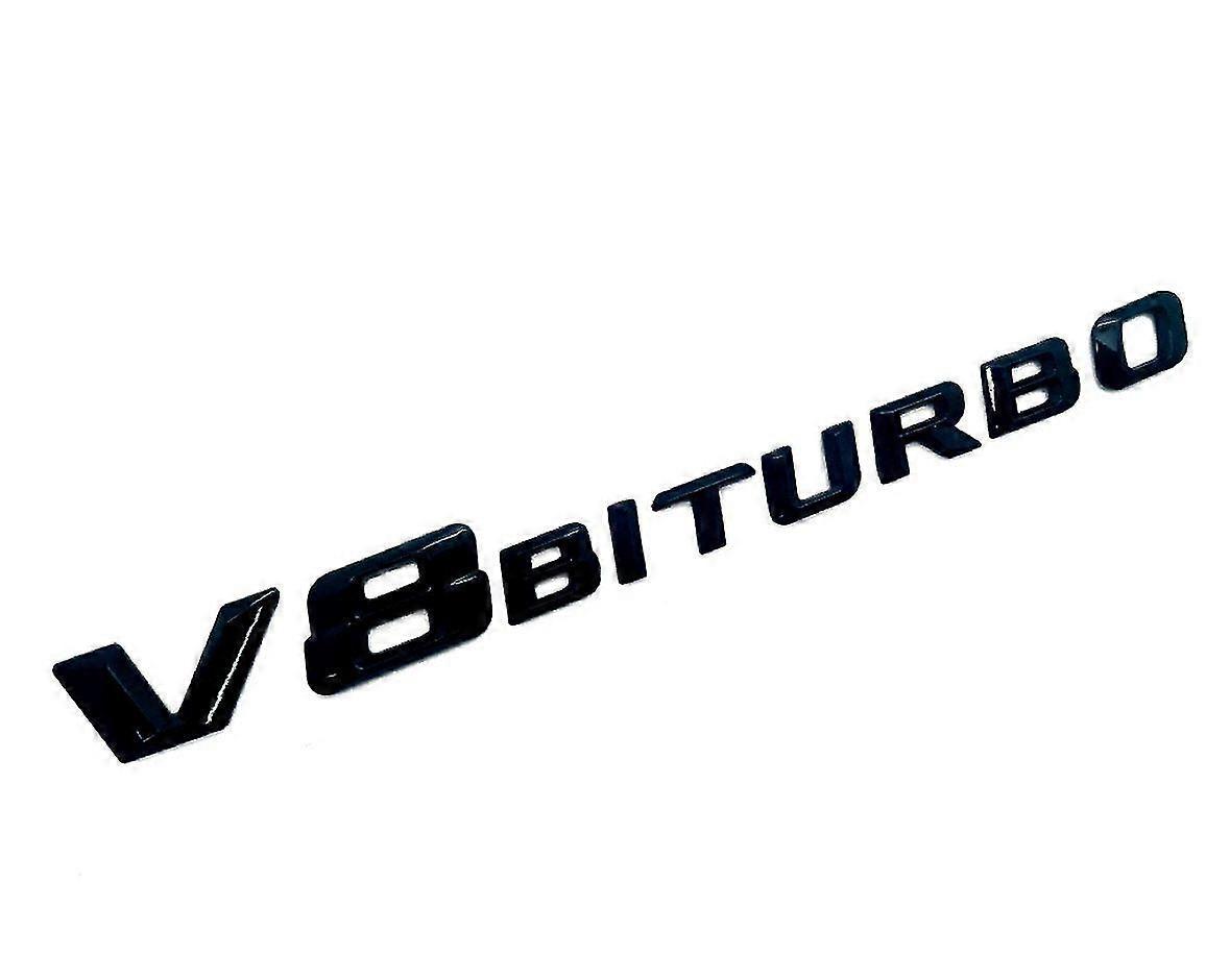 Sichuan Chuanqia Trading Gloss black mercedes benz v8 biturbo side wing badge clk55 ml55 slk55 sl66 s55