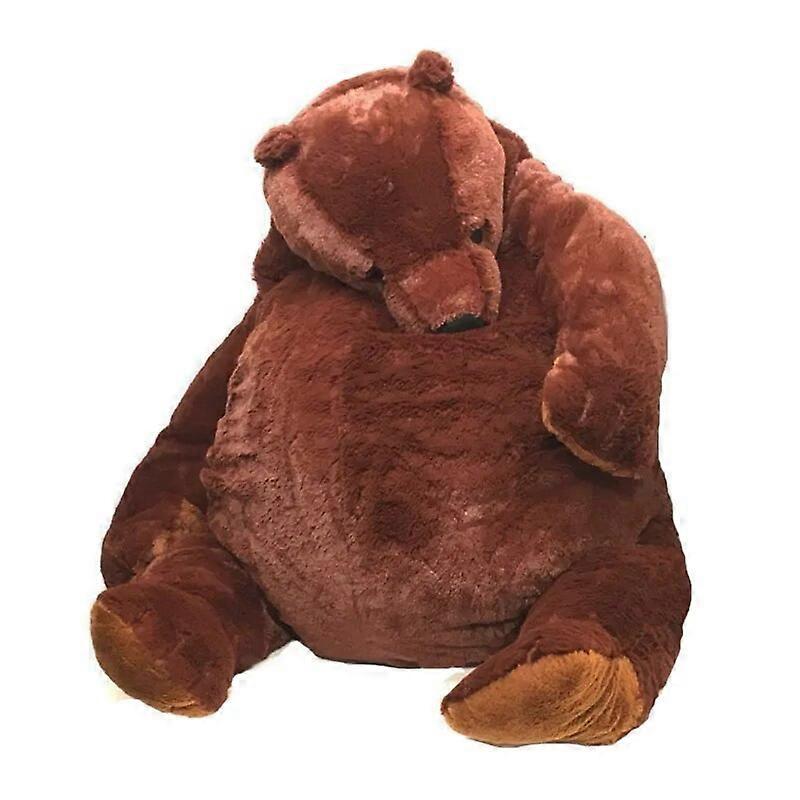 Redkid 100cm Brown Teddy Bear DJUNGELSKOG Plush Toys Soft Stuffed Animal Plush Bear Toy Cushion Doll for Girl Soft Pillow Drop Shipping about 40cm