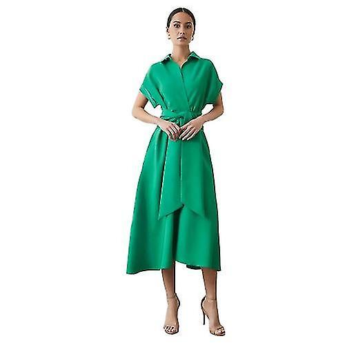 Women's Principles Womens/Ladies Front Tie Midi Dress - Green - Size: 10