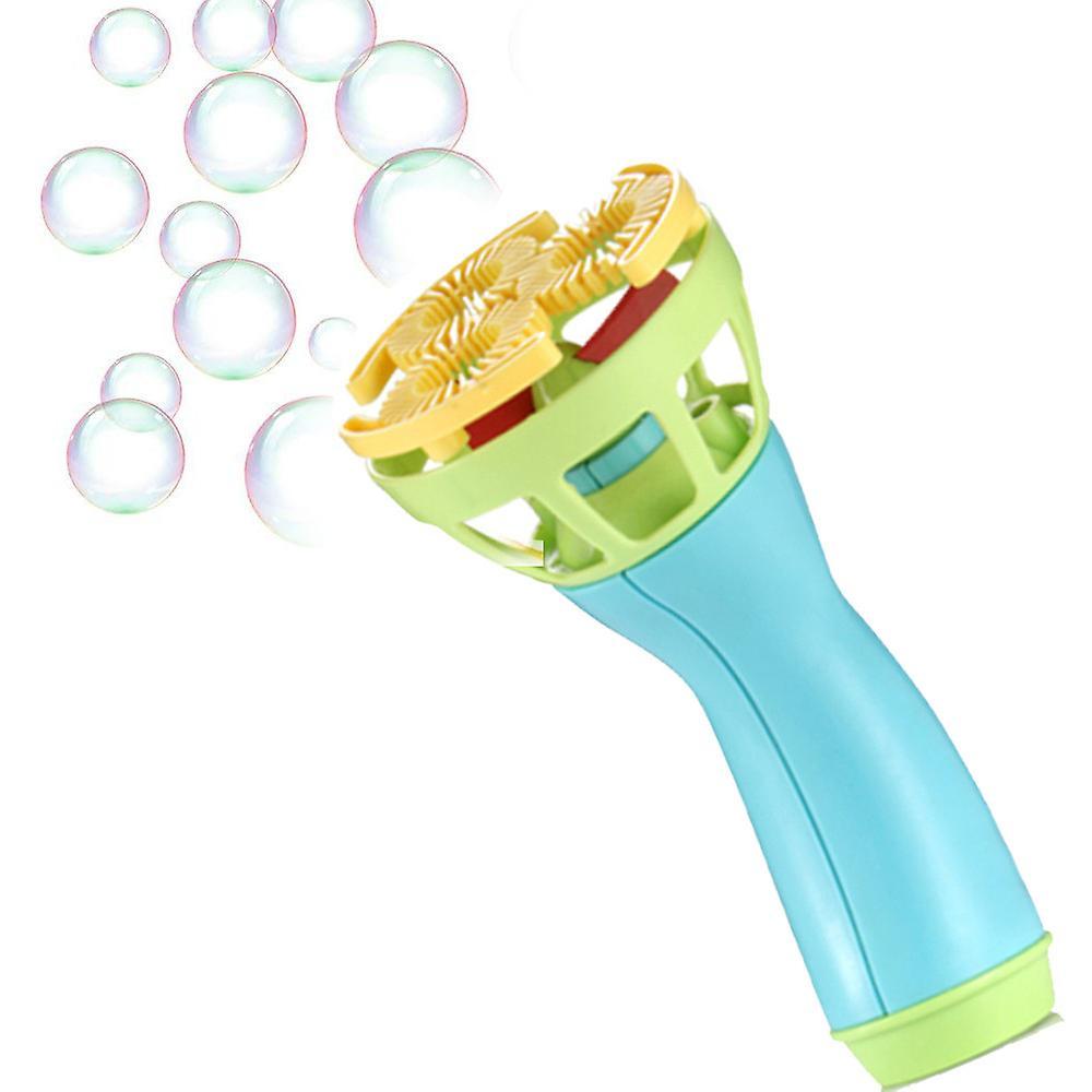 Kakanwo Electric Bubble Wands Machine Bubble Maker Automatic Blower Outdoor Toy for Kids Blue Free Size