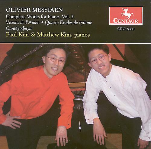 Centaur Paul Kim - Visions de L'amen for 2 Pianos / Quatre Etudes  [COMPACT DISCS] USA import