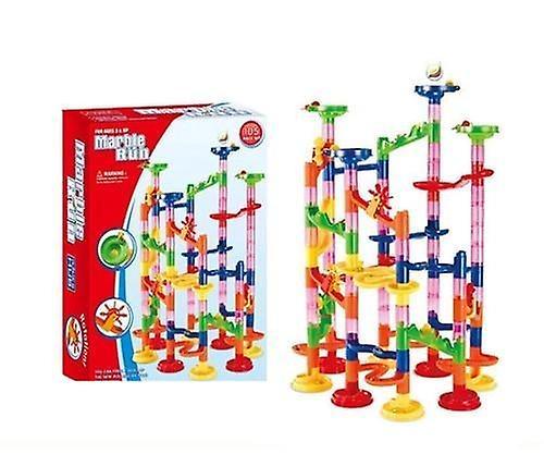 Slowmoose Construction Marble Run Race Track Building Blocks, 105pcs original Box