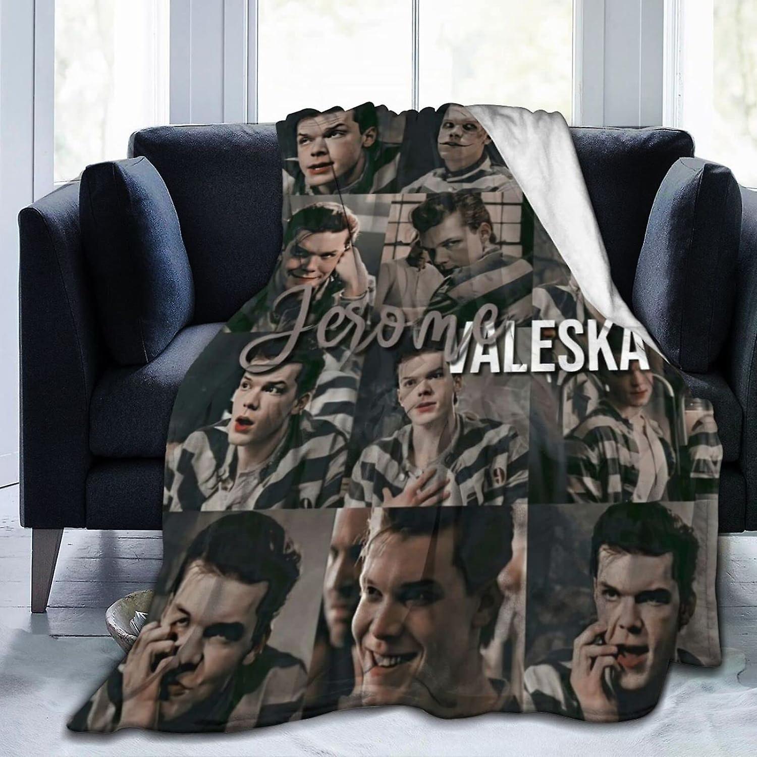 Kerota Jerome Valeska Fleece Blanket Throw Blanket Lightweight Super Soft Cozy Luxury Bed Blanket Microfiber 50x40in 125x100cm