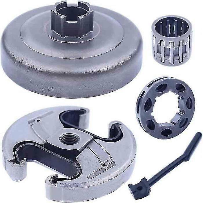 Bluezoo 3/8'' Clutch Drum Kit Compatible With Husqvarna 455 460 Rancher 461 Chainsaw Replacement Parts 537291602