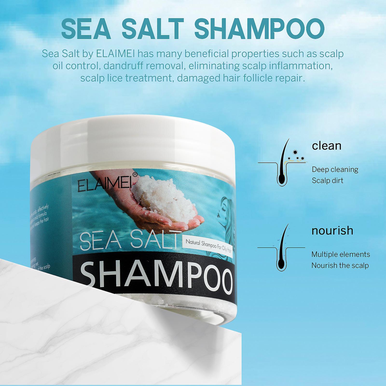 Duqi Sea Salt Shampoo For Scalp Deep Cleansing Moisturising Dandruff Control Hair Balm As shown