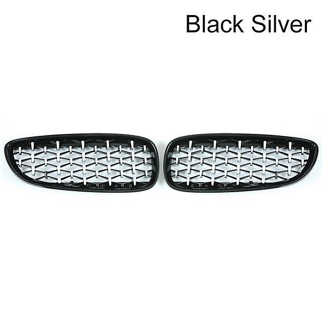 Auto Parts For Bmw Z4 E89 Diamond Grill Car Front Bumper Kidney Grille Racing Grills 2009-2016 Abs Grille Auto Accessories Glossy Silver and Black