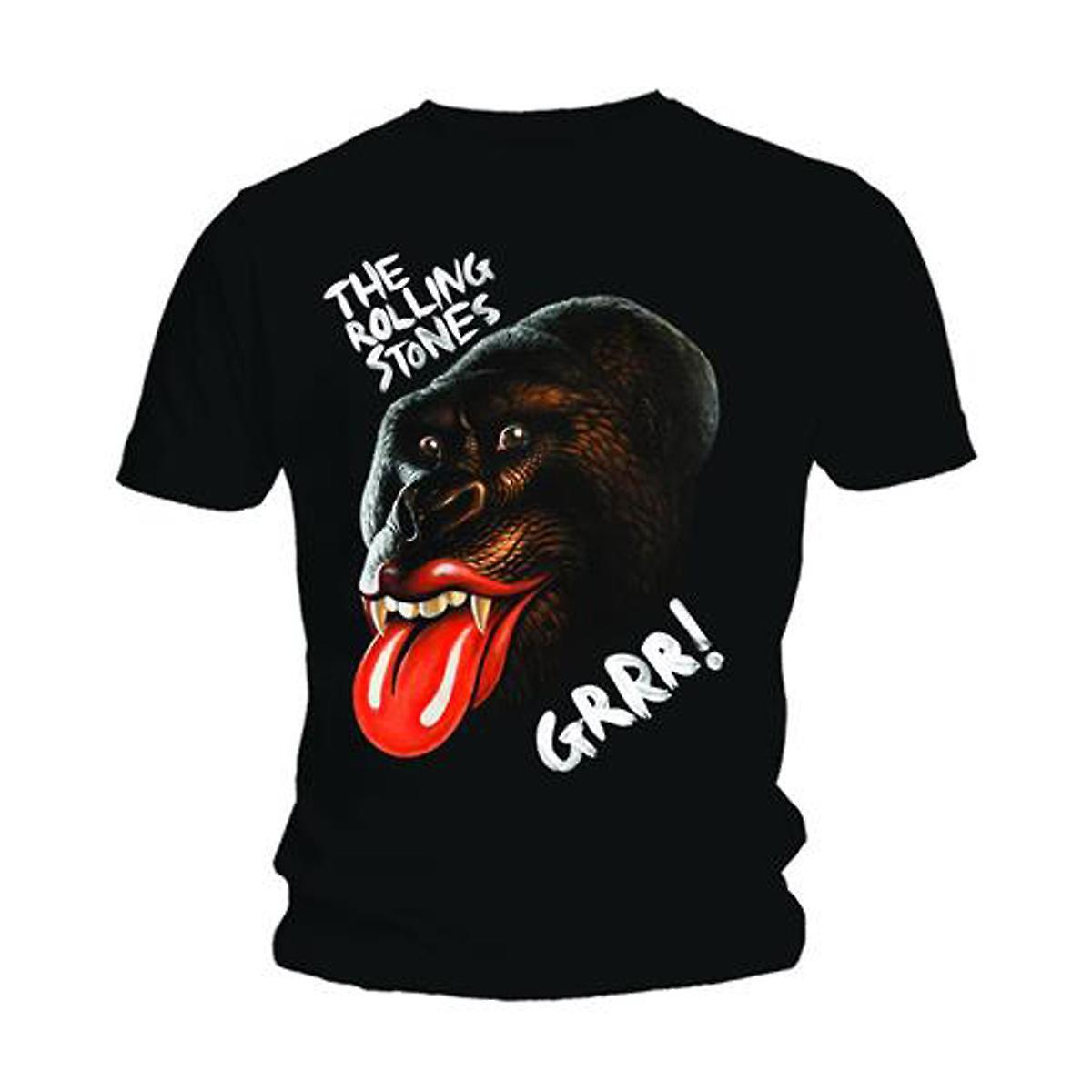 Bitcruncher The Rolling Stones Grrr Black Gorilla Official Tee T-Shirt Mens M