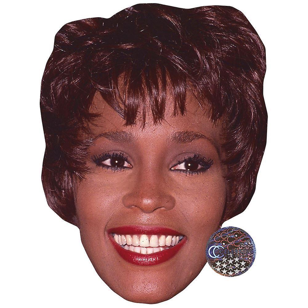 Celebrity Cutouts Whitney Houston (Smile) Celebrity Mask, Flat Card Face