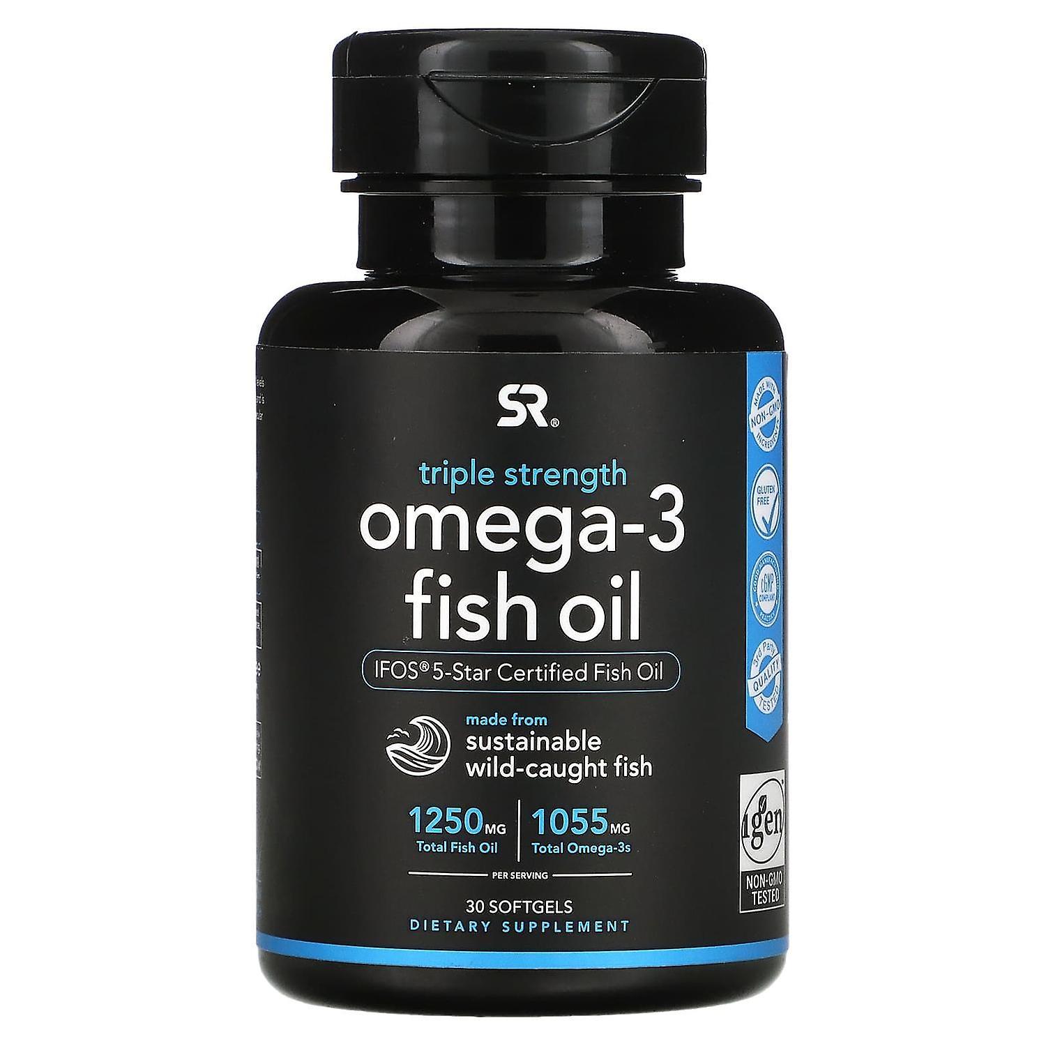 Sports Research, Omega-3 Fish Oil, Triple Strength , 30 Softgels