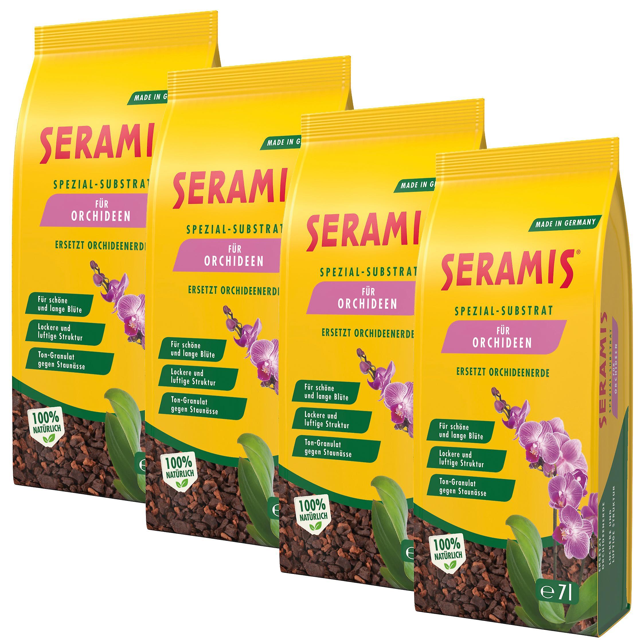 4 x SERAMIS® special substrate for orchids, 7 litres