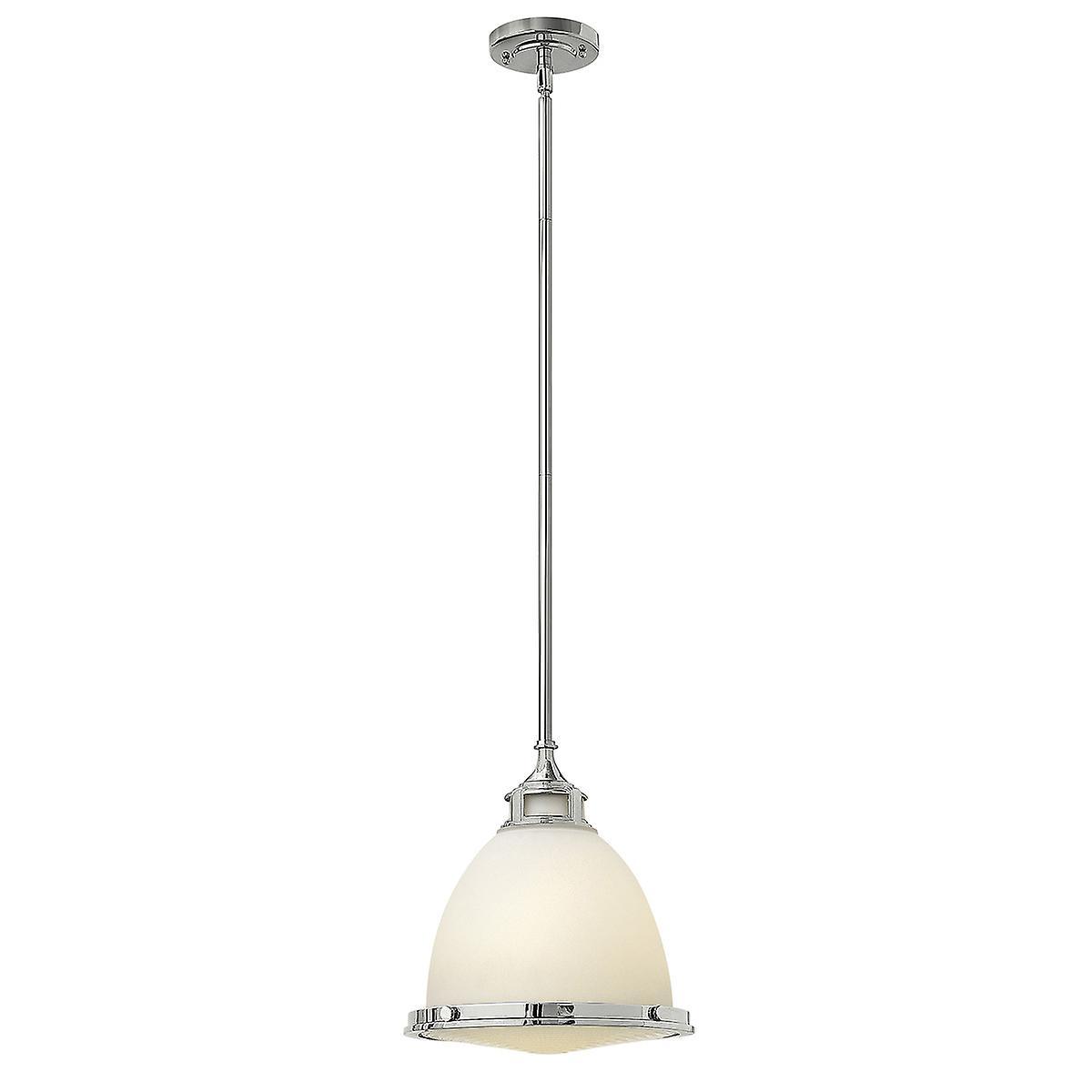 Amelia 1 Light Medium Dome Ceiling Pendant Chrome E27