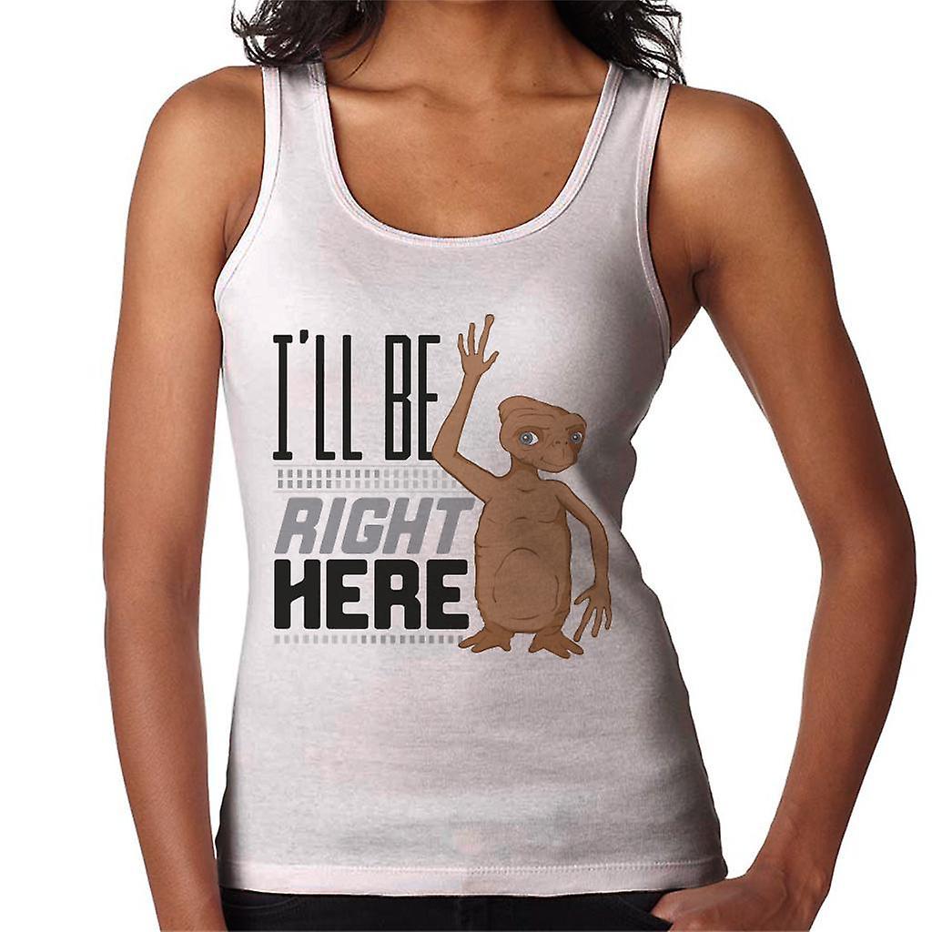 E.T. E.T. Ill Be Right Here Women's Vest White Small