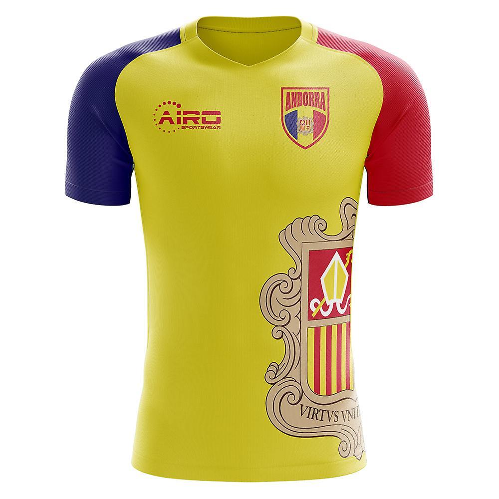 Airo Sportswear 2023-2024 Andorra Home Concept Football Shirt - Womens Yellow Medium - UK Size 12