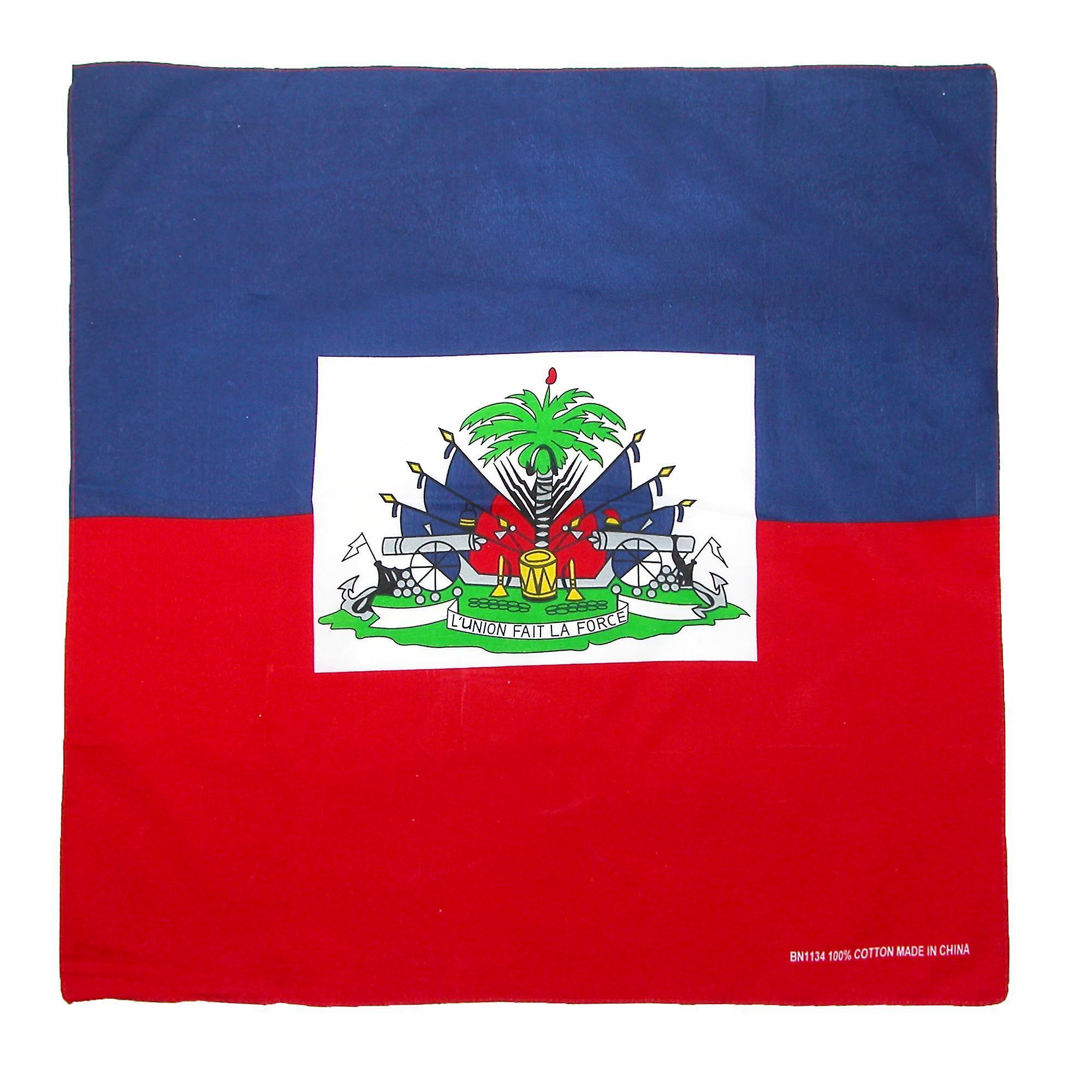 CTM_ CTM Cotton Haitian Flag Bandana Haiti one size