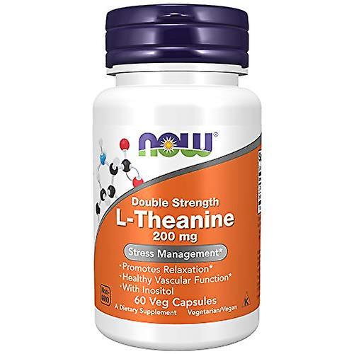 Now! Now supplements, l-theanine 200 mg with inositol, stress management*, 60 veg capsules