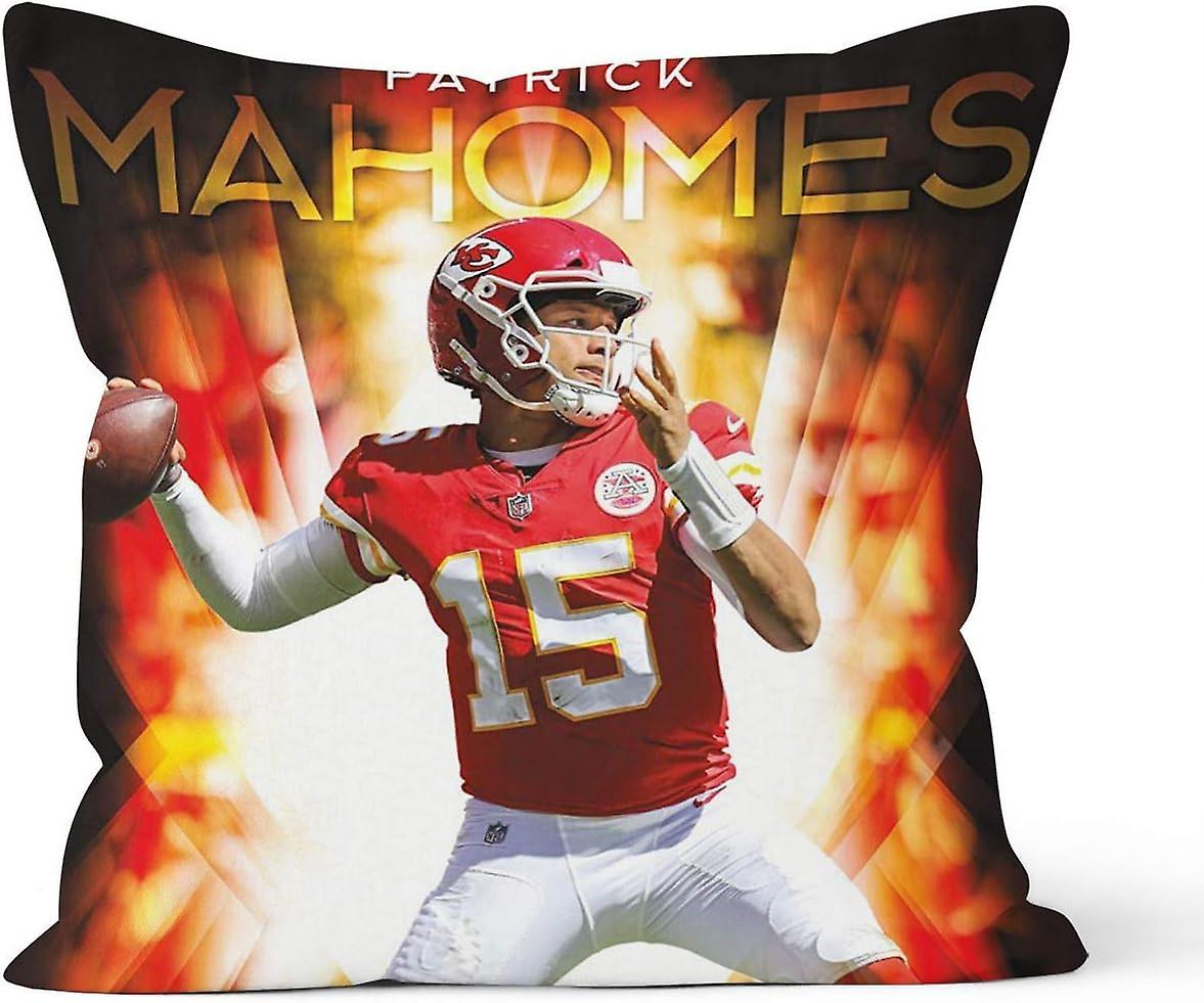 Kerota Hidden zipper closure Double Sided Decorative Pillowcases NFL Kansas City Chiefs - Patrick Mahomes II Pillowcase Gift,Apply to Car decoratio...