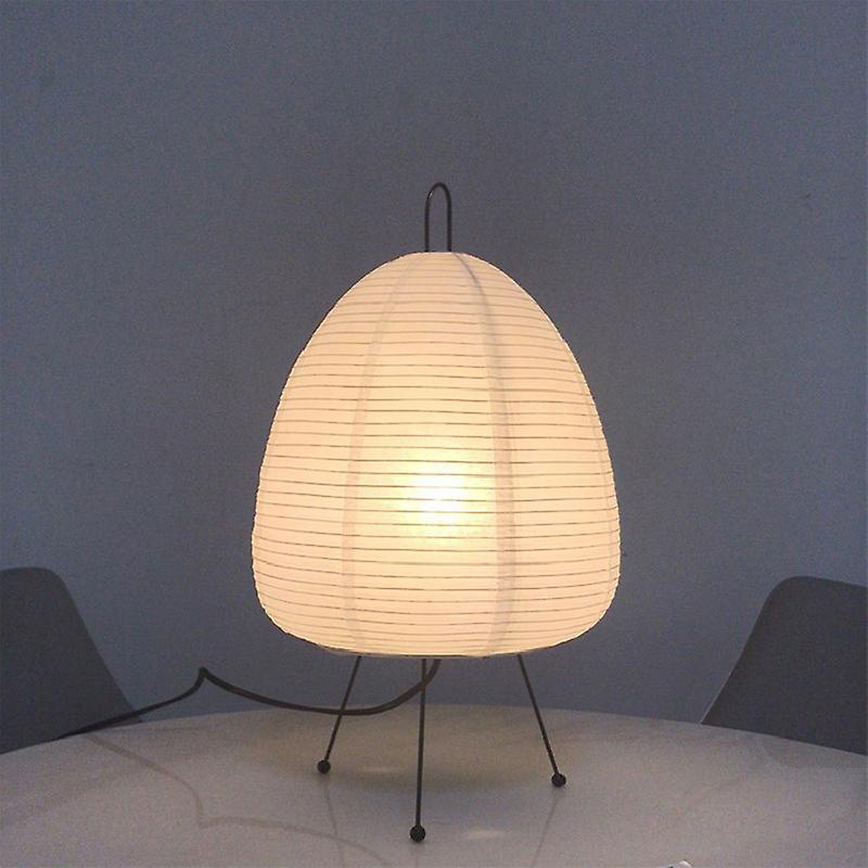 Jiechannel Rice Paper Lantern Led Table Lamp Living Room Bedroom Bedside Study Hotel Homestay Art Creative Decor Tripod Floor Lamp EU Plug Print Lamp