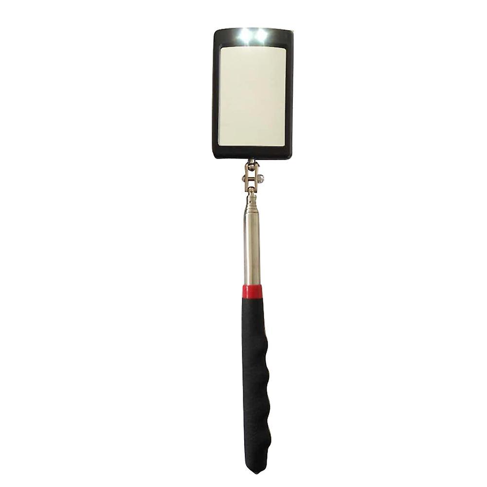 Rotyroya Car Auto Bottom Repair Angle Adjustable Telescopic Inspection Mirror LED Light