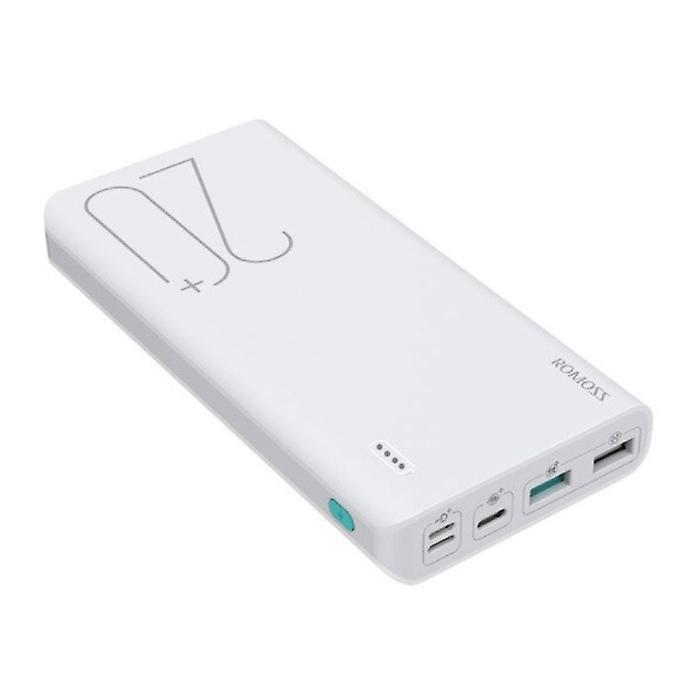 Romoss Sense 6 External 20.000mAh Power Bank Emergency Battery Battery Charger Charger White