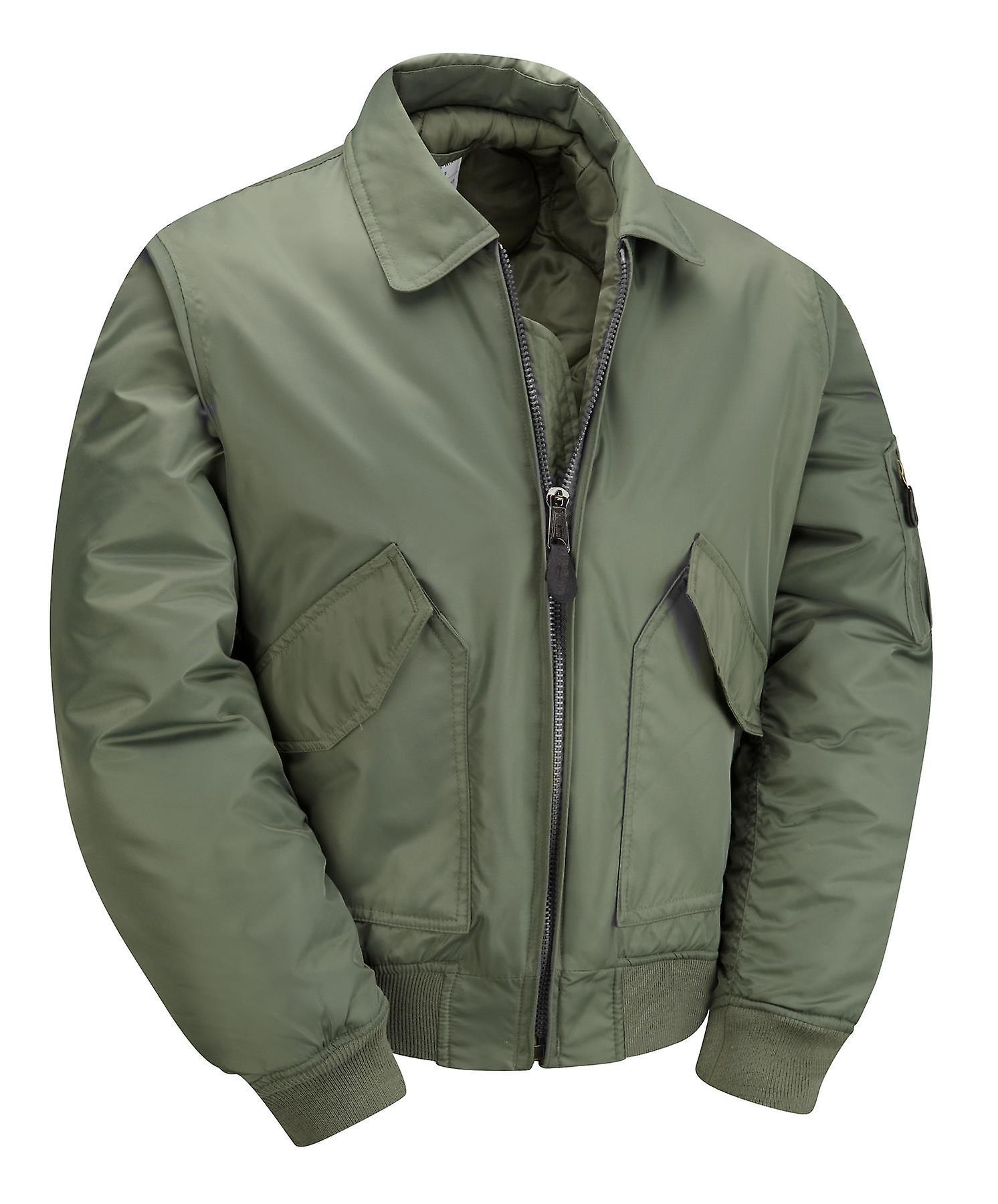 Cobles New MA2 CWU Flight Jacket Bomber Us Pilot Airforce Olive X-Large