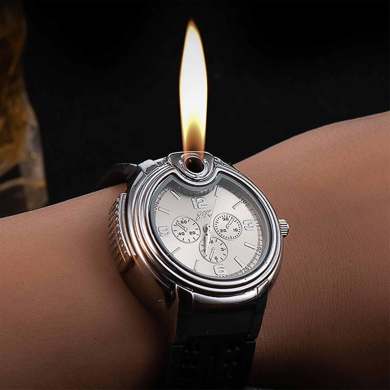 Baodan Vintage Antique Lighter, Reusable Windproof Lighter, Cool Watch Lighter, Unique Birthday For Men Husband Boyfriend WH