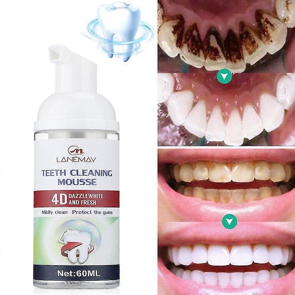 West&month Mint Teeth Whitening Toothpaste Foam Baking Soda Tooth Paste Mousse Stain Remove 2pcs