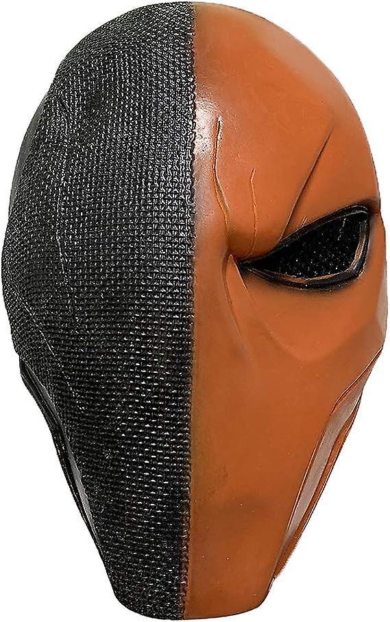 Baicccf Deathstroke Latex Mask Arkham City Superhero For Halloween Cosplay Props