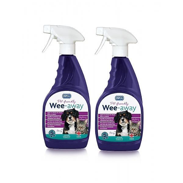 RSPCA Wee Away Probiotic 2 X 500ml Pet Friendly Stain & Odour Remover