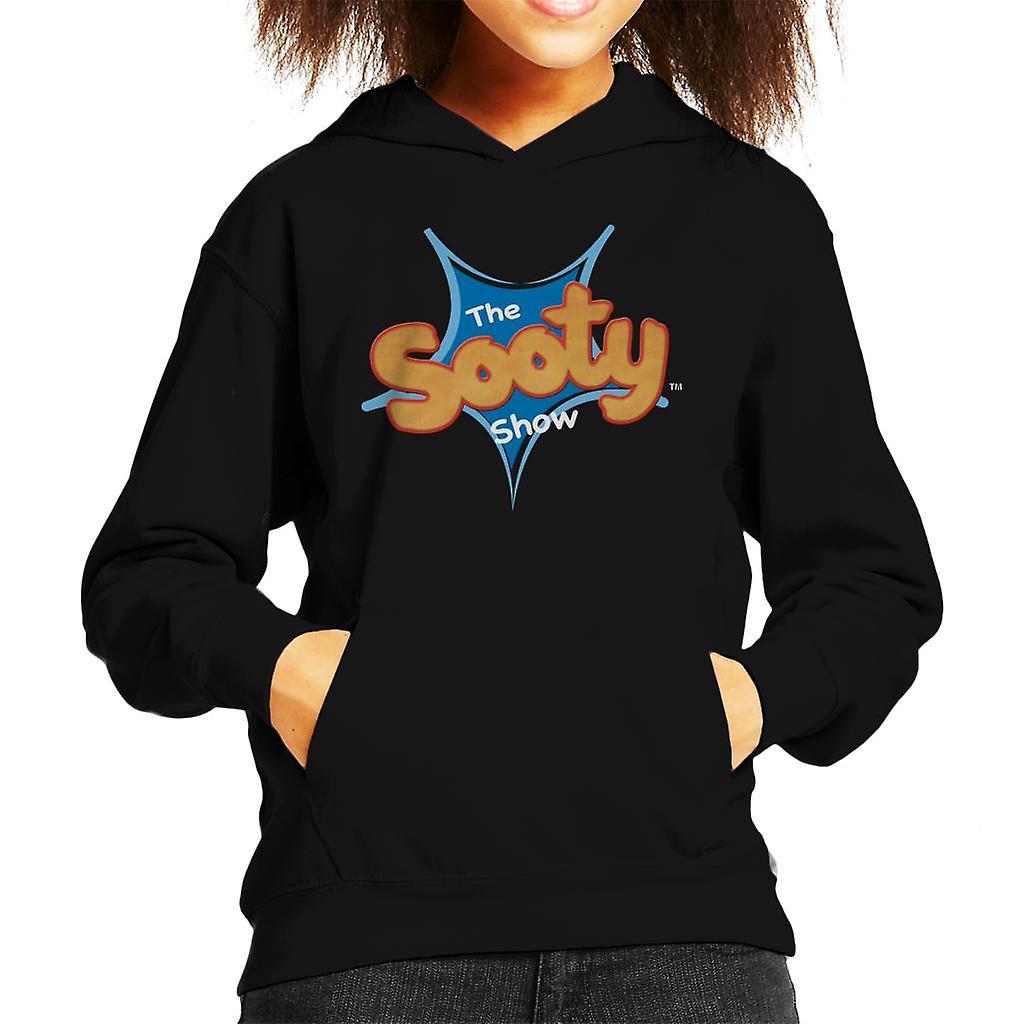 Sooty Show Classic Logo Kid's Hooded Sweatshirt Black X-Small (3-4 yrs)