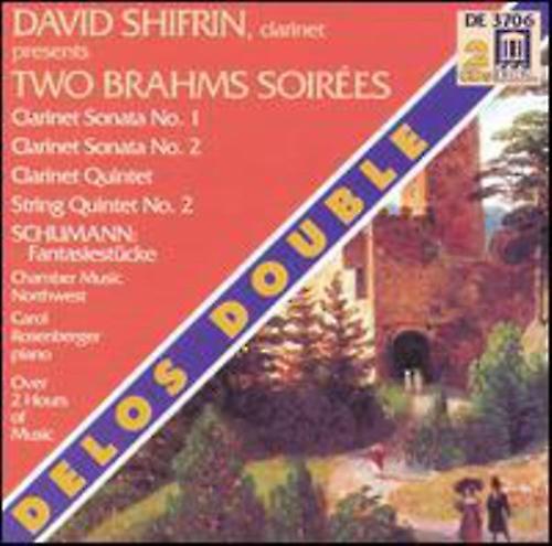 Delos Records David Shifrin - Two Brahms Soirees  [COMPACT DISCS] USA import