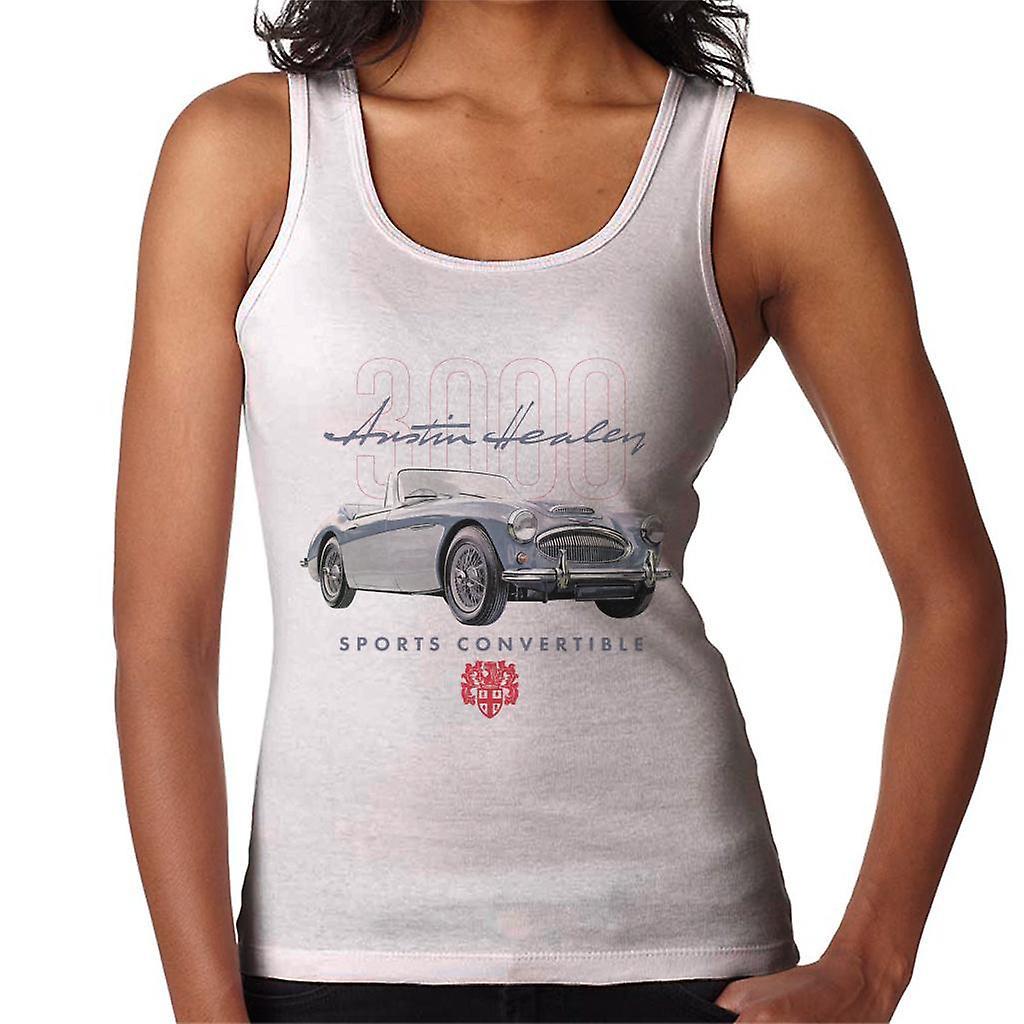 Austin Healey 3000 Convertible British Motor Heritage Women's Vest White Medium